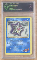 2000 Pokemon Gym Heros Misty's Staryu (090/132) Graded TCG Grading 9