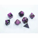 Gemini Mini Black-Purple/Gold 7-Die Set