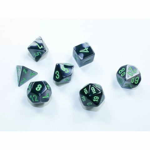 Gemini Mini Black-Grey/Green 7-Die Set