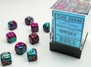 Chessex 12mm D6 Dice Block Gemini Purple-Teal/Gold