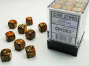 Chessex D6 Dice Glitter Set 16mm (36 Dice in Display)