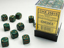 Chessex 12mm D6 Dice Block Opaque Dusty Green/Copper