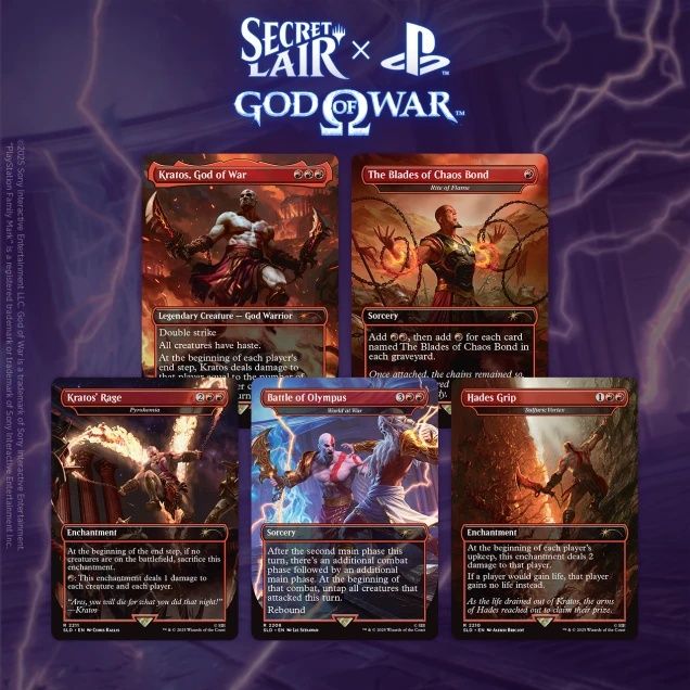 Magic the Gathering - Secret Lair - God of War: Greek