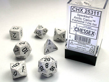 Chessex D7-Die Set Dice Speckled Artic Camo (7 Dice in Display)