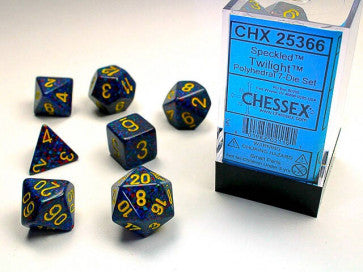 Chessex D7-Die Set Dice Speckled Twilight (7 Dice in Display)