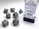 Chessex D7-Die Set Dice Polyhedral Grey & Black (7 Dice in Display)