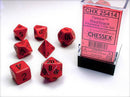 Chessex Polyhedral 7-Die Set Opaque Red/Black