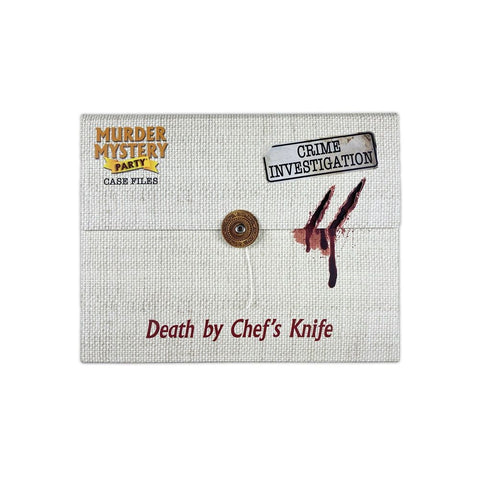Murder Mystery Party Case Files - Death by Chef's Knife