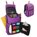 ENHANCE Designer Edition -  Full Size Trading Card Storage Box Backpack - Purple