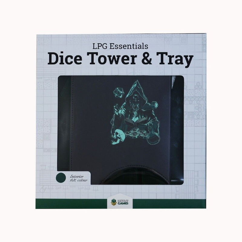 LPG Essentials - Dice Tower and Mat - Slate / Lich Green