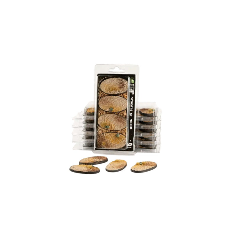 Gamers Grass - Battle Ready Bases - Deserts of Maahl - Oval 60mm (x4)