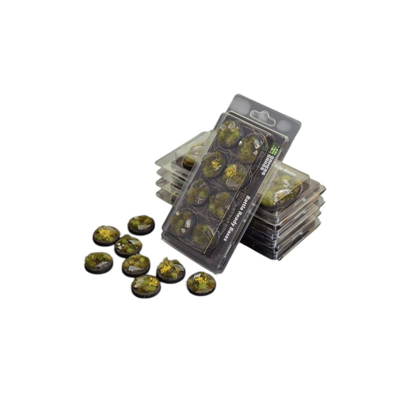 Gamers Grass - Battle Ready Bases - Highland - Round 32mm (x8)
