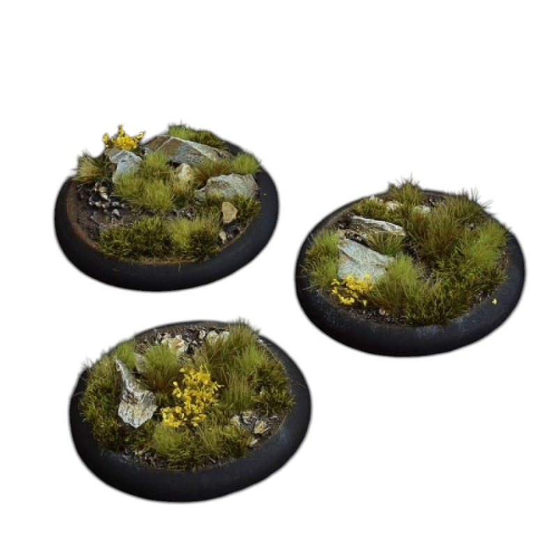Gamers Grass - Battle Ready Bases - Highland - Round 50mm (x3)