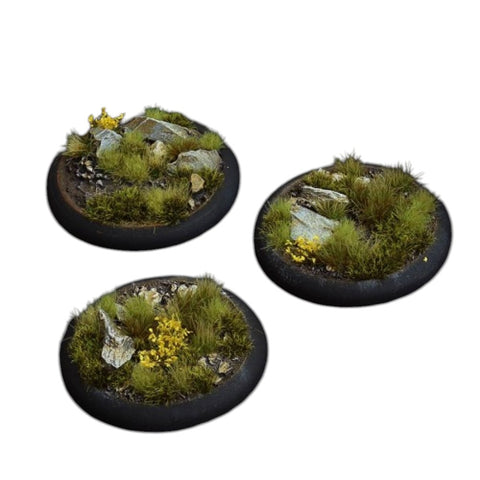 Gamers Grass - Battle Ready Bases - Highland - Round 50mm (x3)