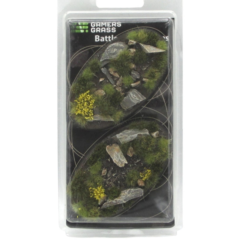 Gamers Grass - Battle Ready Bases - Highland - Oval 90mm (x2)