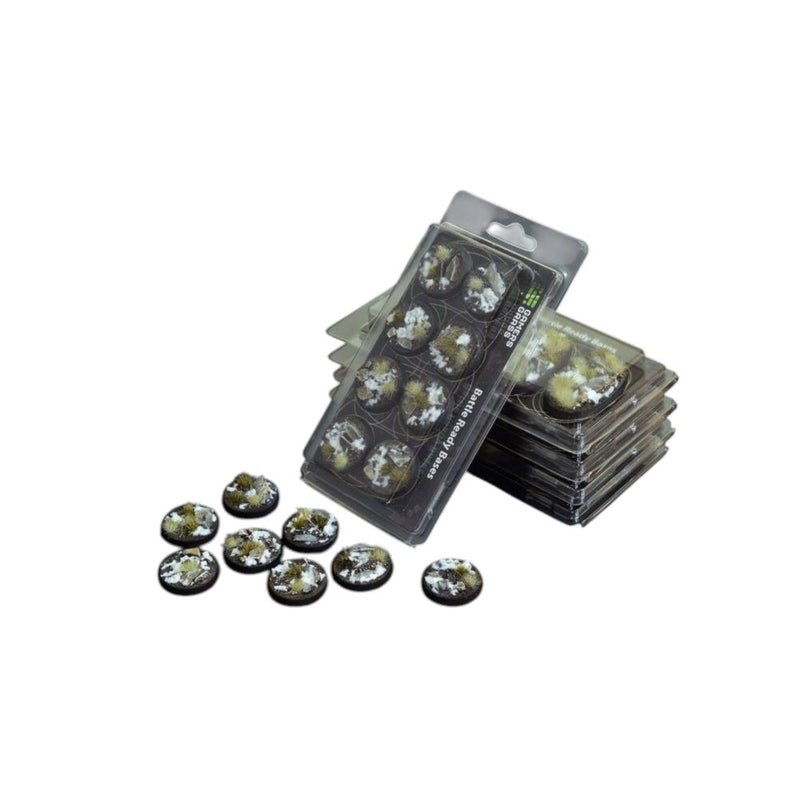 Gamers Grass - Battle Ready Bases - Winter - Round 32mm (x8)