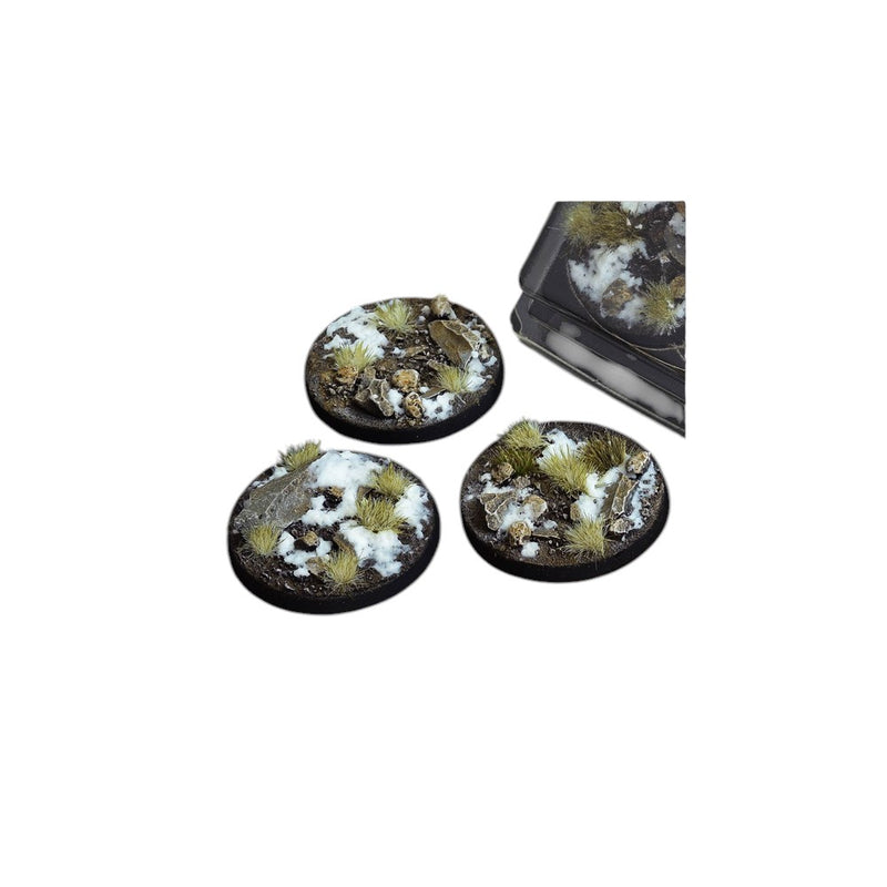 Gamers Grass - Battle Ready Bases - Winter - Round 50mm (x3)