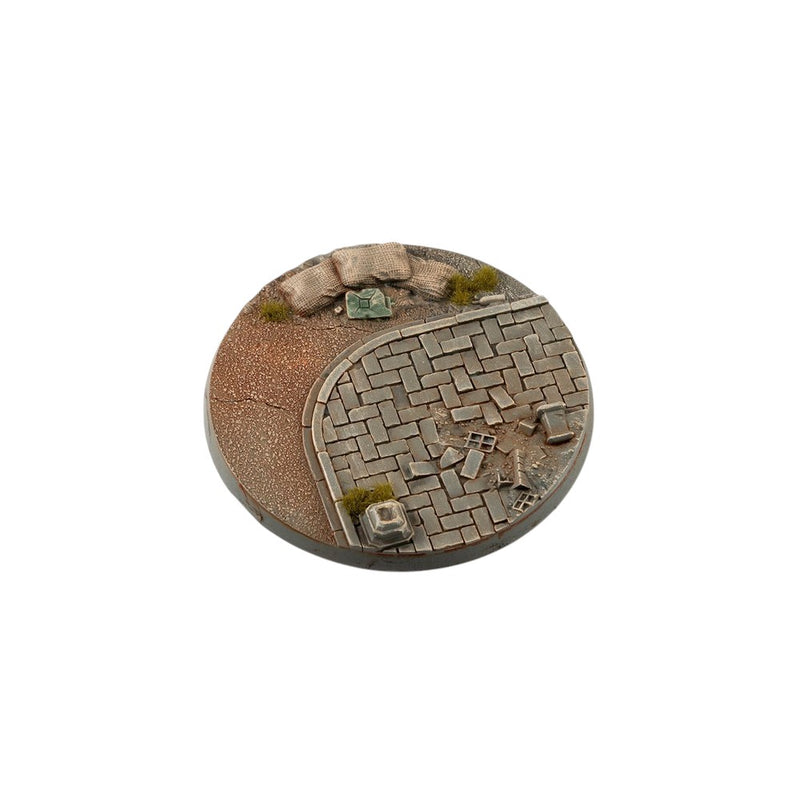Gamers Grass - Battle Ready Bases - Urban Warfare - Round 80mm (x1)