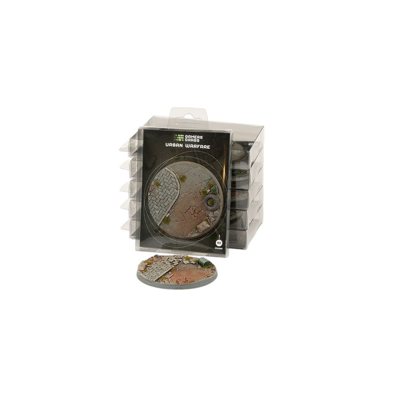 Gamers Grass - Battle Ready Bases - Urban Warfare - Round 90mm (x1)