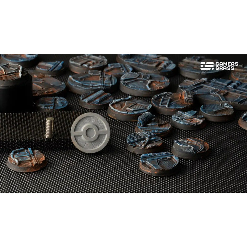 Gamers Grass - Battle Ready Bases - Spaceship Corridor - Round 25mm (x10)