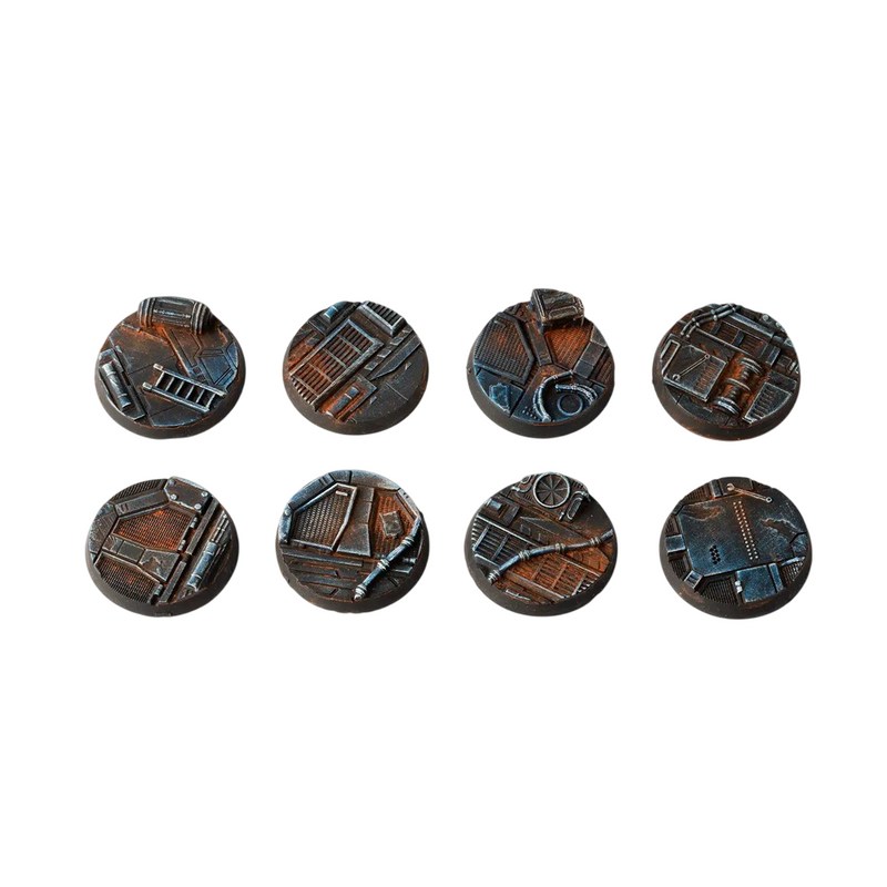 Gamers Grass - Battle Ready Bases - Spaceship Corridor - Round 32mm (x8)