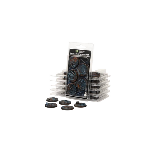 Gamers Grass - Battle Ready Bases - Spaceship Corridor - Round 40mm (x5)