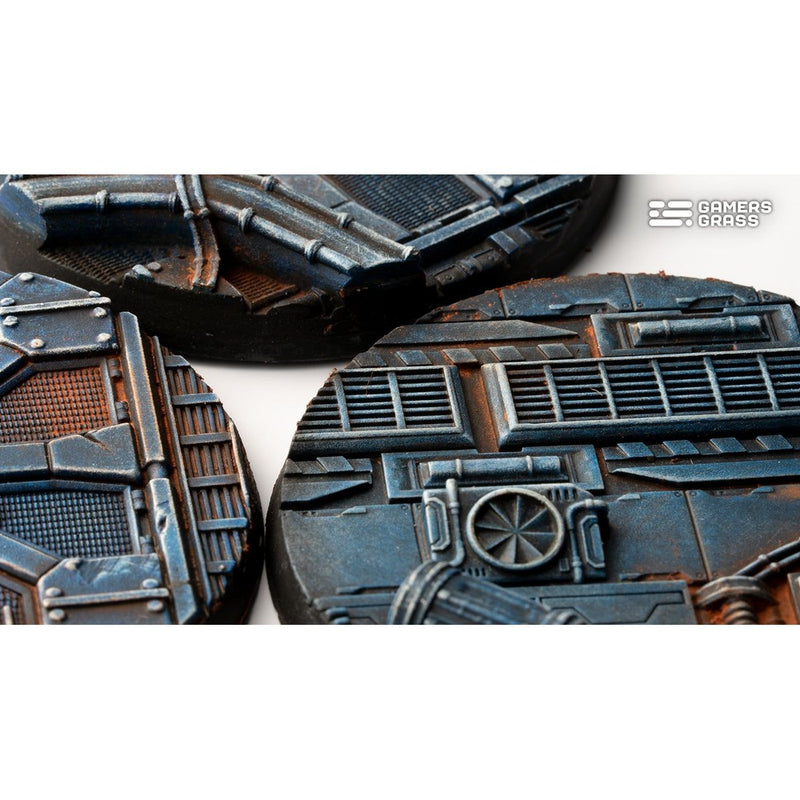 Gamers Grass - Battle Ready Bases - Spaceship Corridor - Round 60mm (x2)