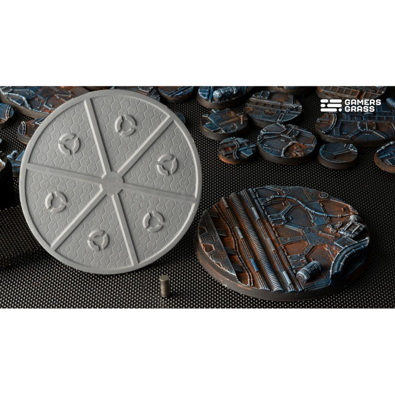 Gamers Grass - Battle Ready Bases - Spaceship Corridor - Round 100mm (x1)