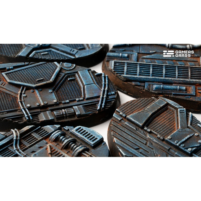 Gamers Grass - Battle Ready Bases - Spaceship Corridor - Oval 60mm (x4)