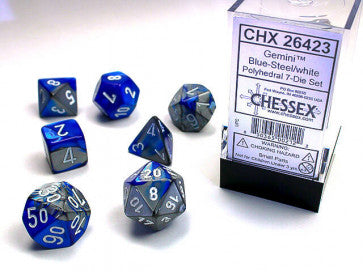 Chessex D7-Die Set Dice Gemini  (7 Dice in Display)