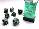 Chessex Polyhedral 7-Die Set Gemini Black-Grey/Green