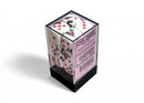 Chessex 16mm D6 Gemini Black-White/Pink Dice