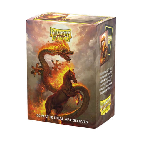 Dragon Shield - Sleeves - Box 100 - Standard Size - Matte Dual - Lunar New Year 2026: Fire Horse