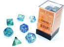 Chessex Polyhedral 7-Die Set Nebula Oceanic/Gold (Luminary Effect)