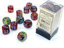 Chessex 16mm D6 Dice Block Nebula Primary/Blue (Luminary Effect)