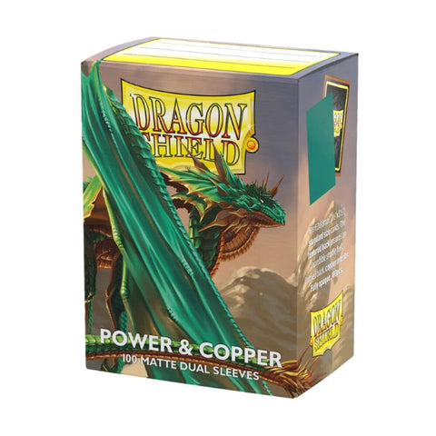 Dragon Shield - Sleeves - Box 100 - Standard Size - Matte Dual - Power & Copper