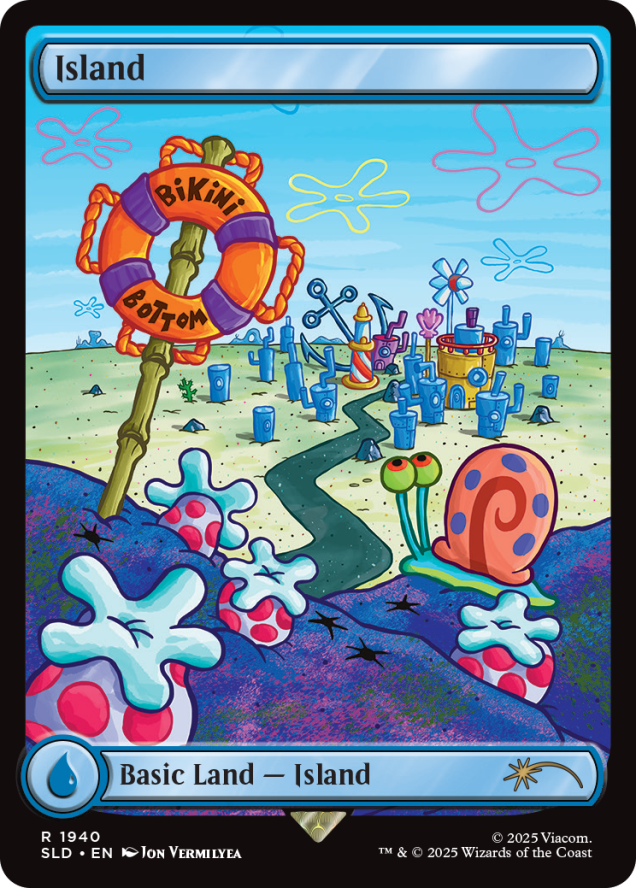 Magic the Gathering - Secret Lair - SpongeBob SquarePants: Lands Under the Sea Standard Edition