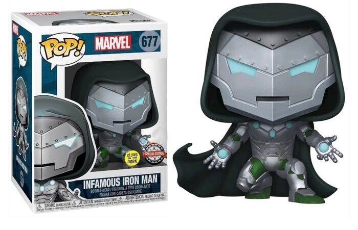 Infamous Iron Man - Funko Pop! Vinyl - Marvel Special Edition GLOW (677)