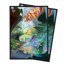 Magic the Gathering - Bloomburrow - 100ct Deck Protector Sleeves Blue