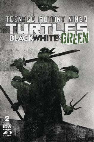 Teenage Mutant Ninja Turtles: Black, White & Green #02b (2024) Mini Series - Variant Cover