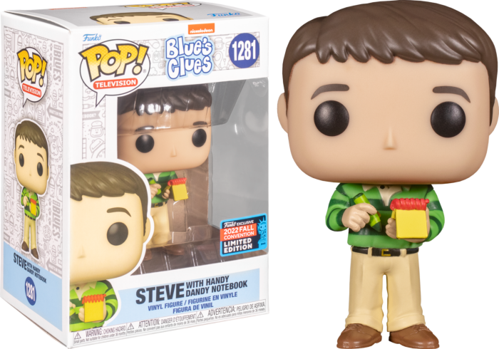 Blue's Clues - Funko Pop! Figure - Steve with Handy Dandy Notebook 2022 Fall Con Limited Edition (1281)