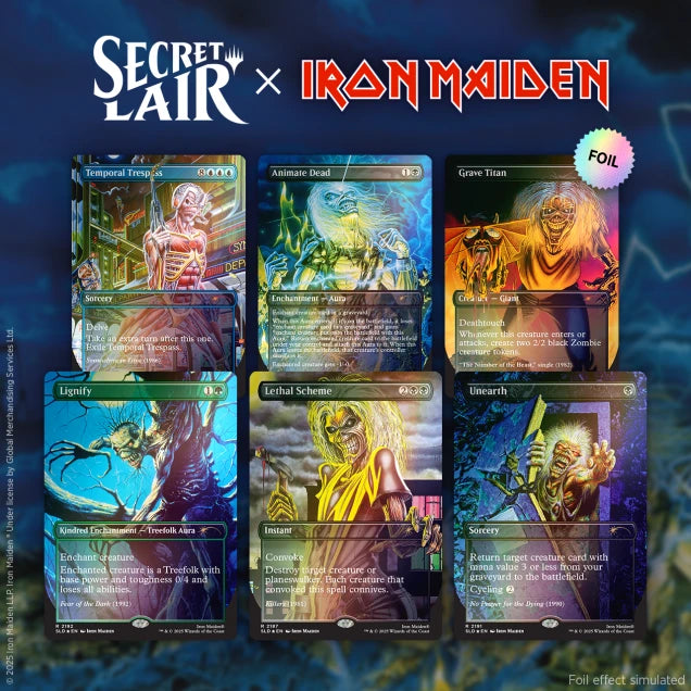 Magic the Gathering - Secret Lair - Secret Lair x Iron Maiden: Album Art (Foil Edition)