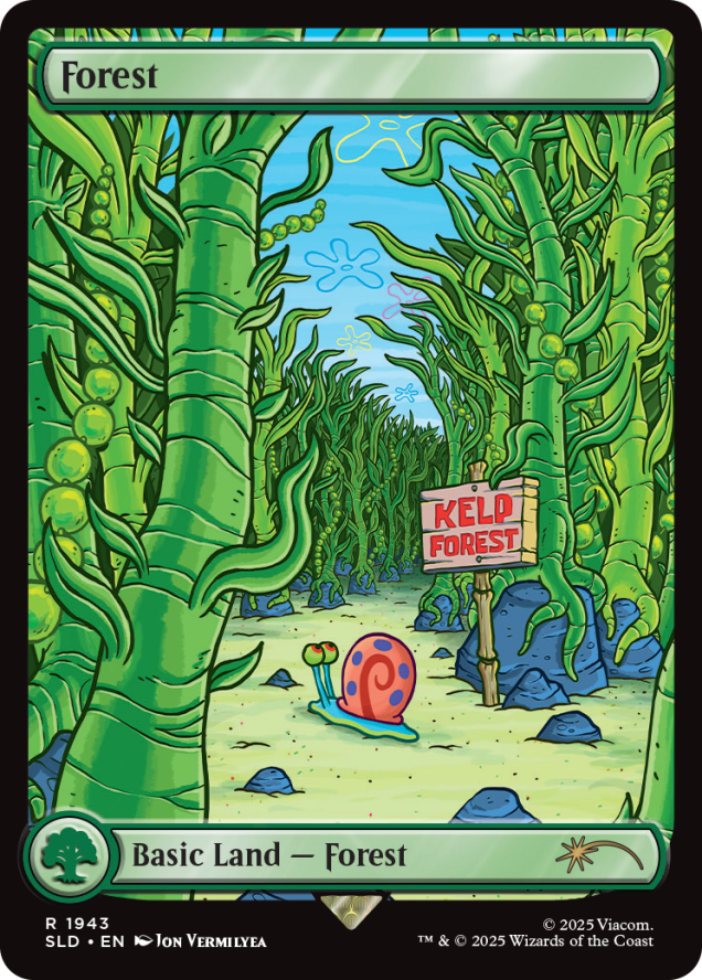 Magic the Gathering - Secret Lair - SpongeBob SquarePants: Lands Under the Sea Standard Edition