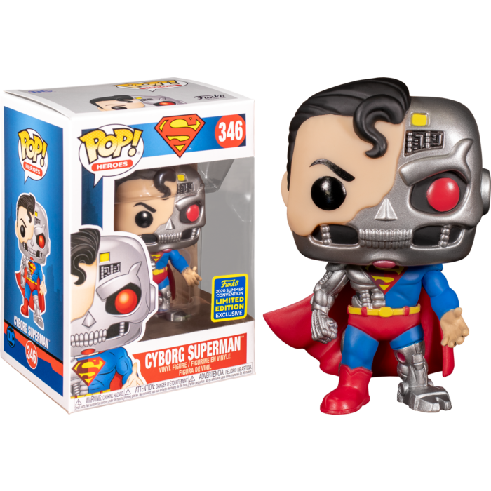 DC Heroes - Funko Pop! Figure - Cyborg Superman 2020 Summer Con Exclusive (346)