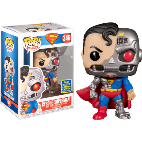 DC Heroes - Funko Pop! Figure - Cyborg Superman 2020 Summer Con Exclusive (346)