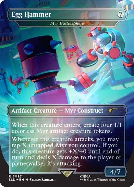 Magic the Gathering - Secret Lair - Sonic - Turbo Gear (Foil Edition)