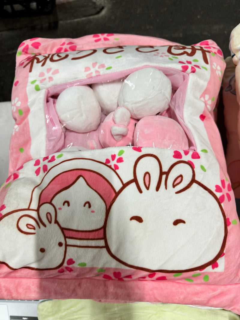 Cheesy puff soft snack pillows - rabbit