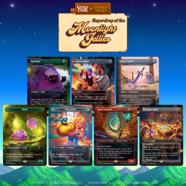 Magic the Gathering - Secret Lair x Stardew Valley - A Flicker in the Deep