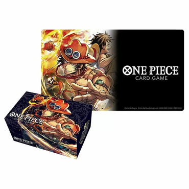 One Piece Card Game Playmat and Storage Box Set Portgas.D.Ace
