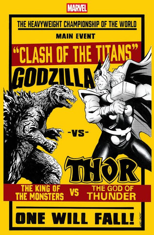 Godzilla vs Thor #01d (2025) One-Shot - Variant Cover